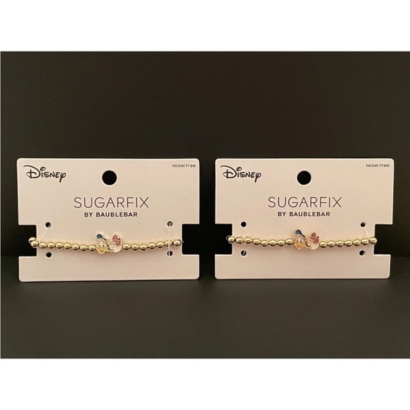 LOT OF 2-DISNEY Sugarfix by Baublebar Donald Duck & Daisy Duck Stretch B… - Picture 2 of 7